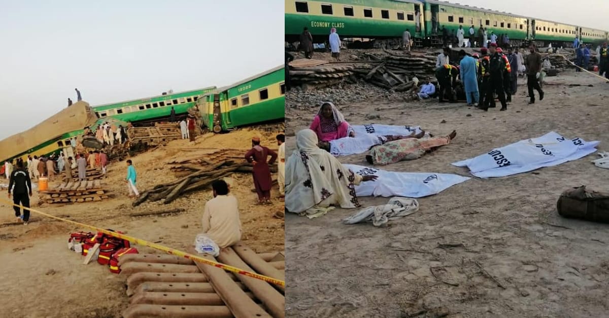 صادق آباد ٹرین حادثہ میں جاں بحق ہونے والے پانچ افراد کا تعلق چنیوٹ سے ہے