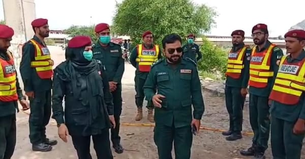 ریجنل ایمرجنسی آفیسر فیصل آباد ریسکیو 1122 چنیوٹ کا دورہ