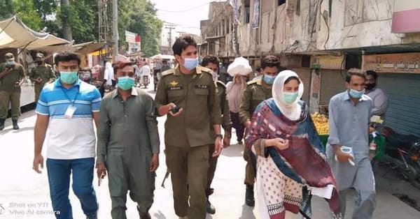 چنیوٹ: لاک ڈاون پر عمل درآمد کیلئے اسسٹنٹ کمشنر غزالہ کنول متحرک